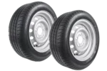 Kit de deux roues renforcées pour remorque PNEU LINGLONG 195/50 R13C 104/101N JANTE UNITRAILER 5.5Jx13″H2 5×112 ET:30