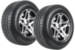 Kit de deux roues renforcées pour remorque PNEU LINGLONG 195/55 R10C 98/96N ALU UNITRAILER JANTE 6Jx10″ 5×112 ET:-4